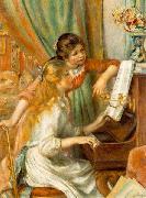 Pierre-Auguste Renoir Girls at the Piano, oil painting